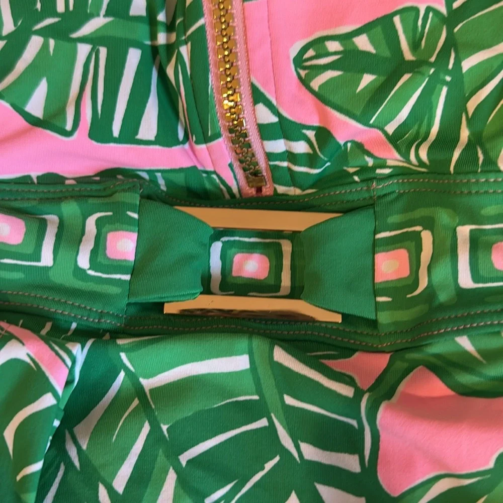 NWT Lilly Pulitzer Rashguard Swimsuit  Lets Go Bananas - size 4 - Picture 3 of 7